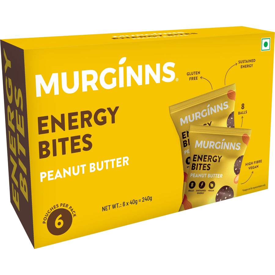 Peanut Butter Energy Bites, 6 x 40gm packs