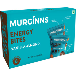 Vanilla Almond Energy Bites, 6 x 40gm packs