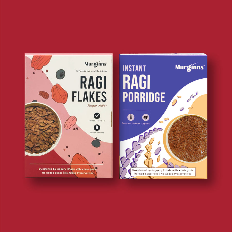 Ragi Combo (Flakes and Porridge).