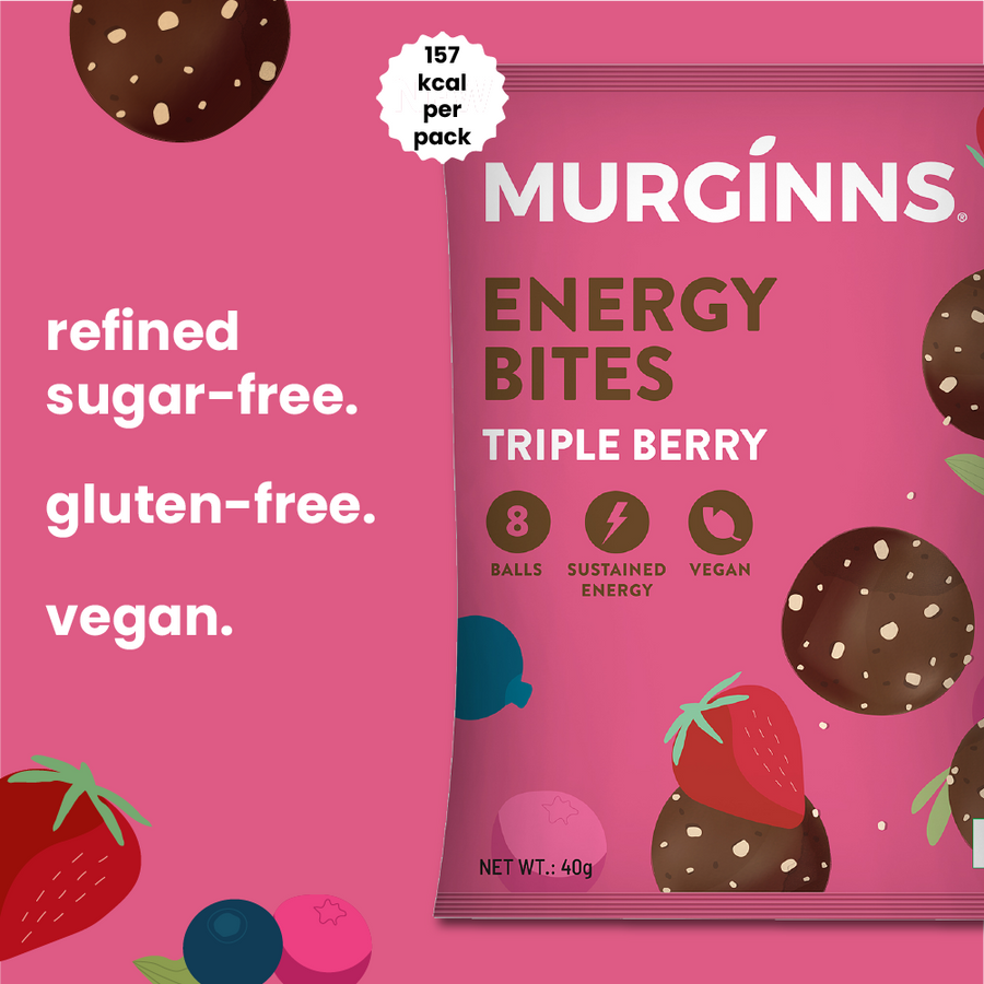 Triple Berry Energy Bites, 6 x 40gm packs