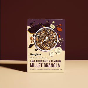 Dark Chocolate and Almonds Millet Granola, 350g