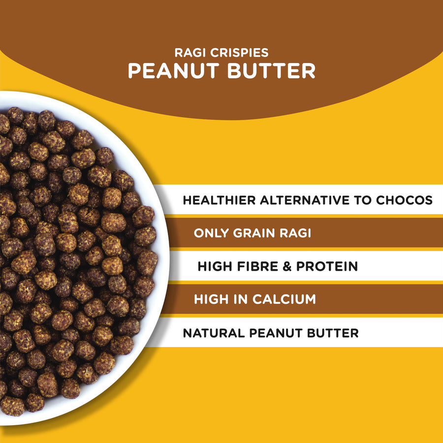 Ragi Crispies - Peanut Butter, 300gm